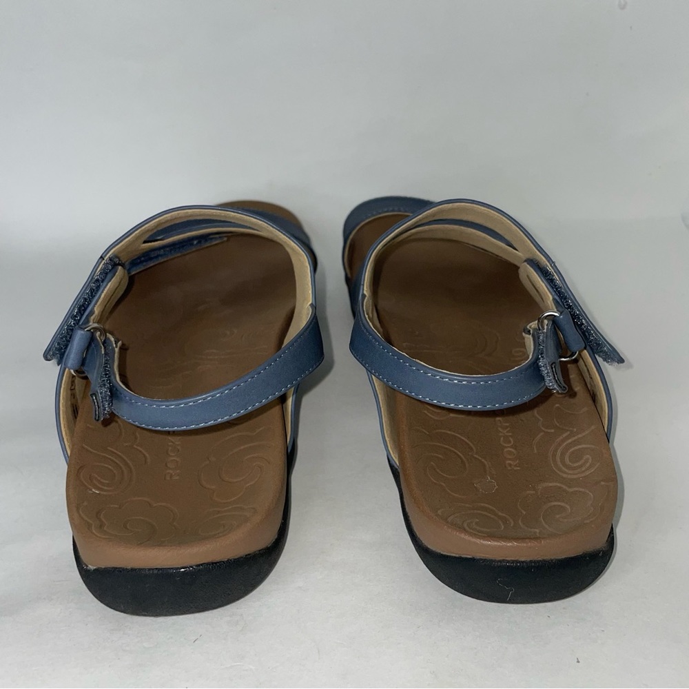 Rockport Ridge Asymmetrical Blue Ankle Strap Sandals Women's Size 9.5 - Picture 5 of 8